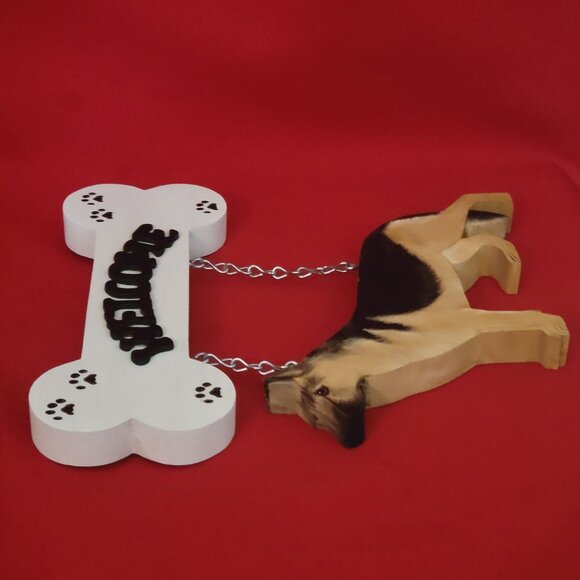 Wendy Country Critters Welcome Dog Sign German Shepherd - Picture 10 of 11